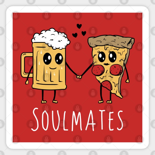 Soulmates Sticker by Vincent Trinidad Art